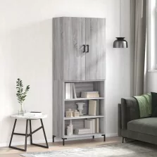   vidaXL szürke sonoma szerelt fa magasszekrény 69,5 x 34 x 180 cm