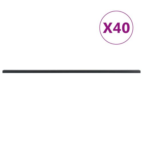 vidaXL 40 db szürke acél kerti kerítéspózna 220 cm