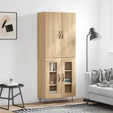   vidaXL sonoma tölgy szerelt fa magasszekrény 69,5 x 34 x 180 cm