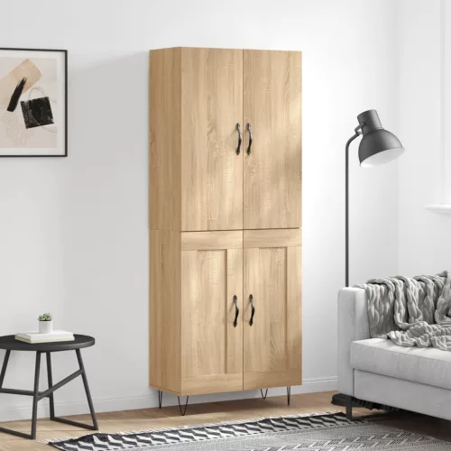vidaXL sonoma tölgy szerelt fa magasszekrény 69,5 x 34 x 180 cm