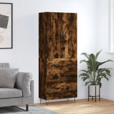   vidaXL füstös tölgy színű szerelt fa magasszekrény 69,5 x 34 x 180 cm