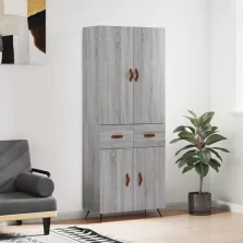  vidaXL szürke sonoma szerelt fa magasszekrény 69,5 x 34 x 180 cm