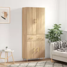   vidaXL sonoma tölgy szerelt fa magasszekrény 69,5 x 34 x 180 cm