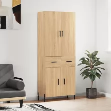   vidaXL sonoma tölgy szerelt fa magasszekrény 69,5 x 34 x 180 cm