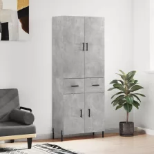   vidaXL betonszürke szerelt fa magasszekrény 69,5 x 34 x 180 cm