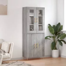   vidaXL szürke sonoma szerelt fa magasszekrény 69,5 x 34 x 180 cm