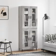   vidaXL szürke sonoma szerelt fa magasszekrény 69,5 x 34 x 180 cm