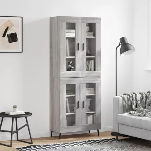 vidaXL szürke sonoma szerelt fa magasszekrény 69,5 x 34 x 180 cm