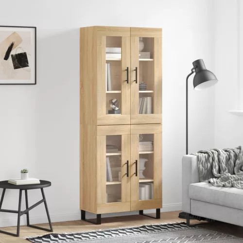 vidaXL sonoma tölgy szerelt fa magasszekrény 69,5 x 34 x 180 cm