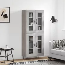   vidaXL szürke sonoma szerelt fa magasszekrény 69,5 x 34 x 180 cm