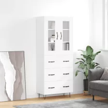 vidaXL fehér szerelt fa magasszekrény 69,5 x 34 x 180 cm