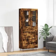   vidaXL füstös tölgy színű szerelt fa magasszekrény 69,5 x 34 x 180 cm