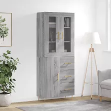   vidaXL szürke sonoma szerelt fa magasszekrény 69,5 x 34 x 180 cm