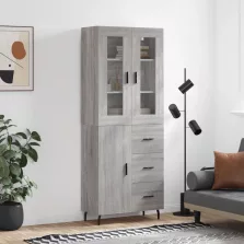   vidaXL szürke sonoma szerelt fa magasszekrény 69,5 x 34 x 180 cm