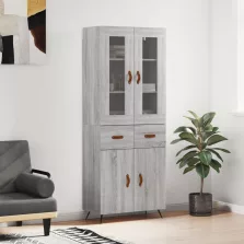   vidaXL szürke sonoma szerelt fa magasszekrény 69,5 x 34 x 180 cm
