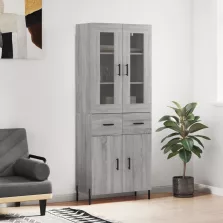   vidaXL szürke sonoma szerelt fa magasszekrény 69,5 x 34 x 180 cm