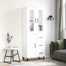 vidaXL fehér szerelt fa magasszekrény 69,5 x 34 x 180 cm