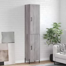   vidaXL szürke sonoma szerelt fa magasszekrény 34,5 x 34 x 180 cm