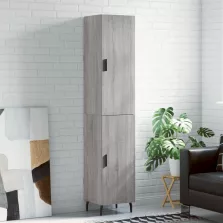   vidaXL szürke sonoma szerelt fa magasszekrény 34,5 x 34 x 180 cm