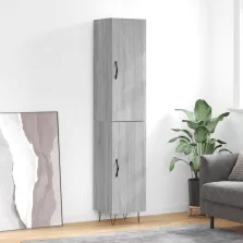   vidaXL szürke sonoma szerelt fa magasszekrény 34,5 x 34 x 180 cm