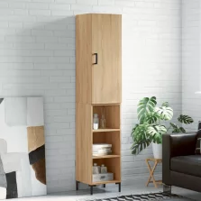   vidaXL sonoma tölgy szerelt fa magasszekrény 34,5x34x180 cm