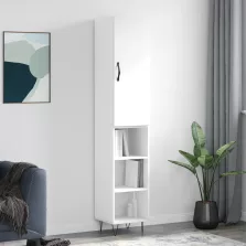 vidaXL fehér szerelt fa magasszekrény 34,5x34x180 cm