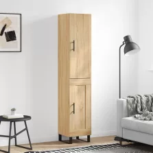   vidaXL sonoma tölgy szerelt fa magasszekrény 34,5x34x180 cm