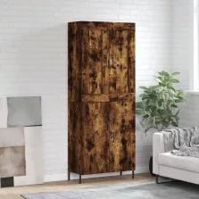   vidaXL füstös tölgy színű szerelt fa magasszekrény 69,5 x 34 x 180 cm