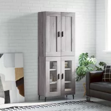   vidaXL szürke sonoma szerelt fa magasszekrény 69,5 x 34 x 180 cm