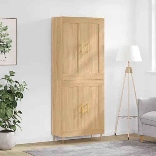 vidaXL sonoma tölgy szerelt fa magasszekrény 69,5 x 34 x 180 cm