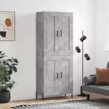   vidaXL betonszürke szerelt fa magasszekrény 69,5 x 34 x 180 cm