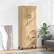   vidaXL sonoma tölgy szerelt fa magasszekrény 69,5 x 34 x 180 cm