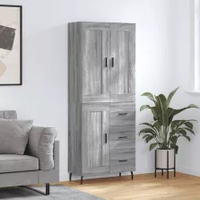   vidaXL szürke sonoma szerelt fa magasszekrény 69,5 x 34 x 180 cm