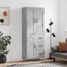   vidaXL betonszürke szerelt fa magasszekrény 69,5 x 34 x 180 cm