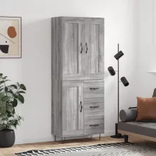   vidaXL szürke sonoma szerelt fa magasszekrény 69,5 x 34 x 180 cm