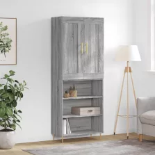   vidaXL szürke sonoma szerelt fa magasszekrény 69,5 x 34 x 180 cm