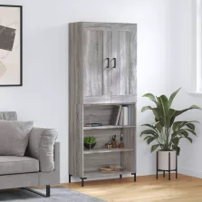   vidaXL szürke sonoma szerelt fa magasszekrény 69,5 x 34 x 180 cm