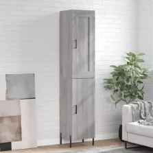   vidaXL szürke sonoma szerelt fa magasszekrény 34,5 x 34 x 180 cm