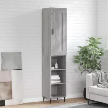   vidaXL szürke sonoma szerelt fa magasszekrény 34,5 x 34 x 180 cm