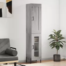   vidaXL szürke sonoma szerelt fa magasszekrény 34,5 x 34 x 180 cm