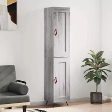   vidaXL szürke sonoma szerelt fa magasszekrény 34,5 x 34 x 180 cm