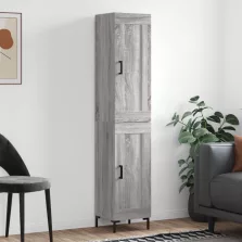   vidaXL szürke sonoma szerelt fa magasszekrény 34,5 x 34 x 180 cm