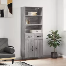   vidaXL szürke sonoma szerelt fa magasszekrény 69,5 x 34 x 180 cm