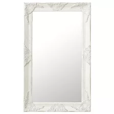 vidaXL fehér barokk stílusú fali tükör 50 x 80 cm