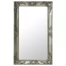   vidaXL ezüstszínű barokk stílusú fali tükör 50 x 80 cm