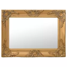vidaXL aranyszínű barokk stílusú fali tükör 60 x 40 cm