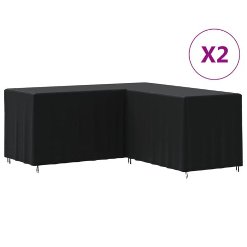 vidaXL 2 db 420D oxford-szövet L-alakú kanapéhuzat 215 x 215 x 80 cm