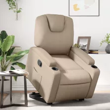 vidaXL cappuccino műbőr dönthető állófotel
