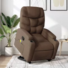   vidaXL barna szövet felállást segítő dönthető masszázsfotel