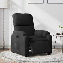   vidaXL fekete mikroszálas szövet elektromos dönthető fotel